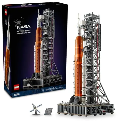 Lego Icons Nasa Artemis Space Launch System - Diy Rocket Model Building Set for Adults, Ages 18+ - Gifts for Birthdays - Unique Bedroom Decoration for Space & Nasa Lovers - 10341