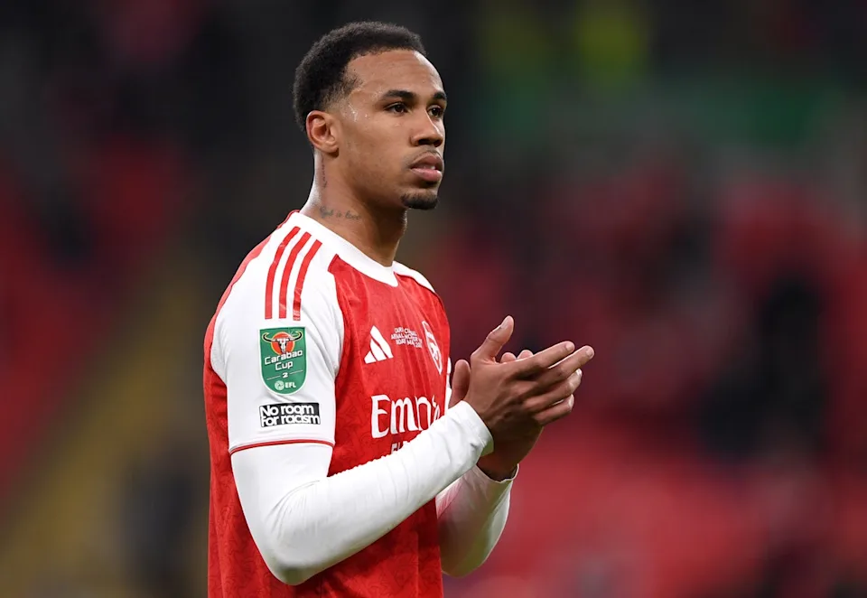 Gabriel started in Sunday’s Carabao Cup final defeat (Arsenal FC via Getty Images)