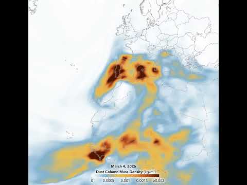 NASA shows how Sahara desert dust spread all over Europe