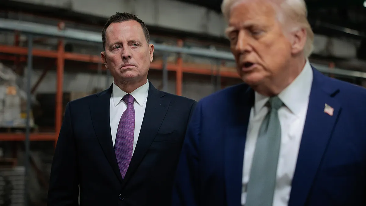 Richard Grenell and President Donald Trump side by side