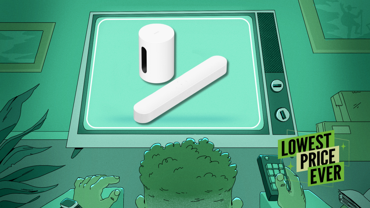 This Powerful Sonos Soundbar/Subwoofer Combo Is $250 Off Right Now