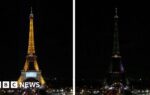 Iconic global landmarks turn off lights