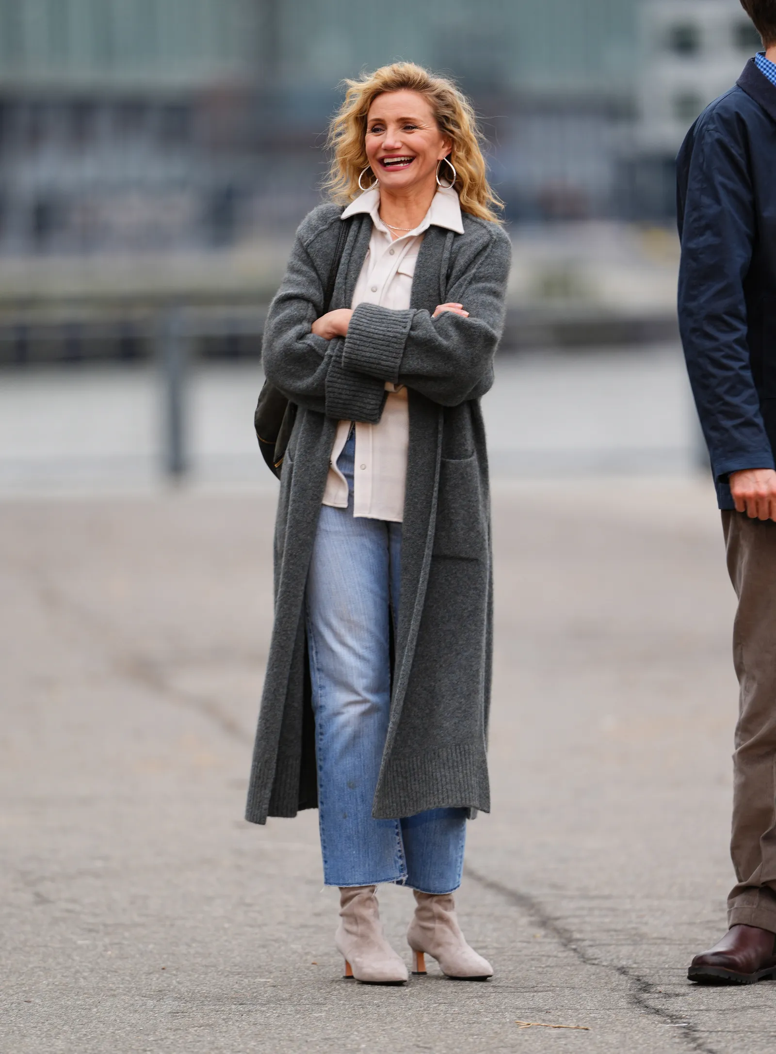 Image may contain Cameron Diaz Person Clothing Coat Head Face Overcoat and Adult