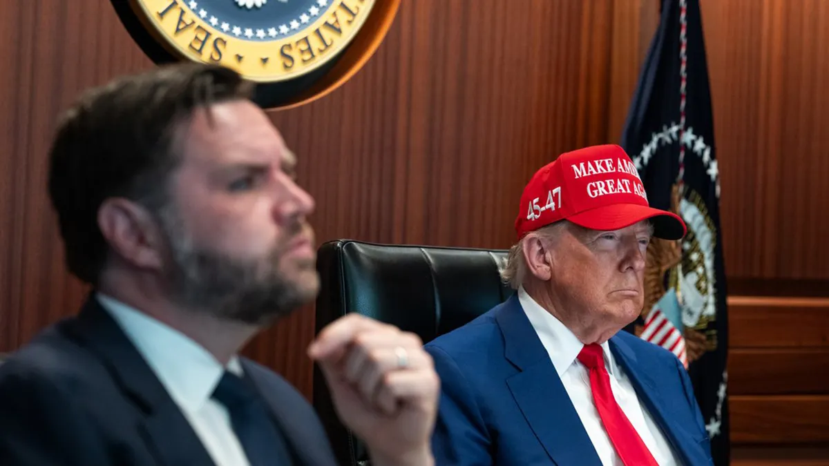 President Donald J. Trump in The Situation Room, June 21, 2025