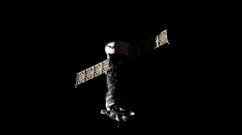  Russia's Progress 92 cargo spacecraft, carrying nearly 3,000 pounds of food, fuel, and supplies for the Expedition 73 crew, approaches the International Space Station in July 2025 before docking to the Poisk module. 