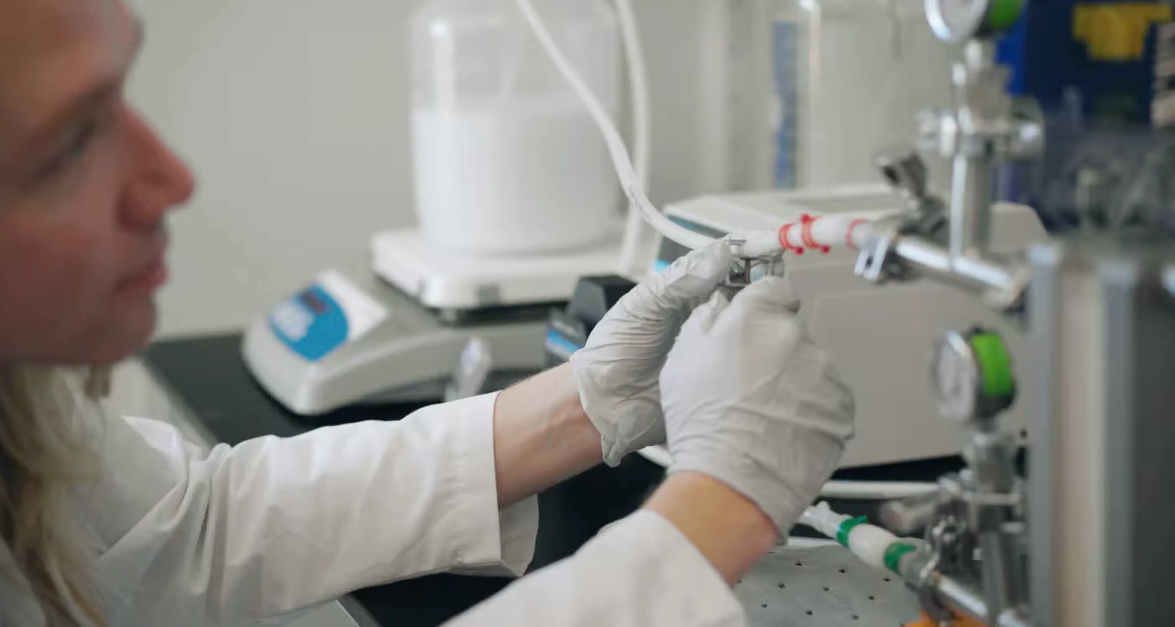 a scientist working in a lab