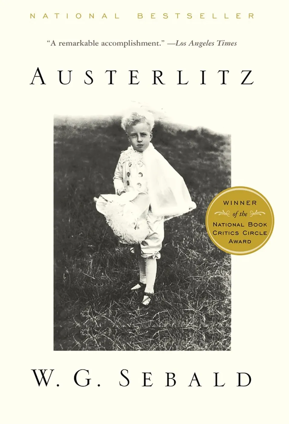 The cover of “Austerlitz” by W. G. Sebald.