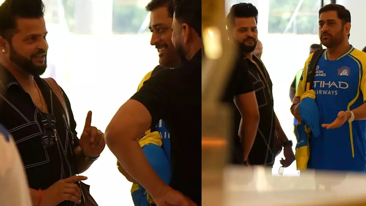 Dhoni jokes 'I don't like you' to Bravo; Raina trolls with 'Korbo, lorbo, jeetbo' - WATCH