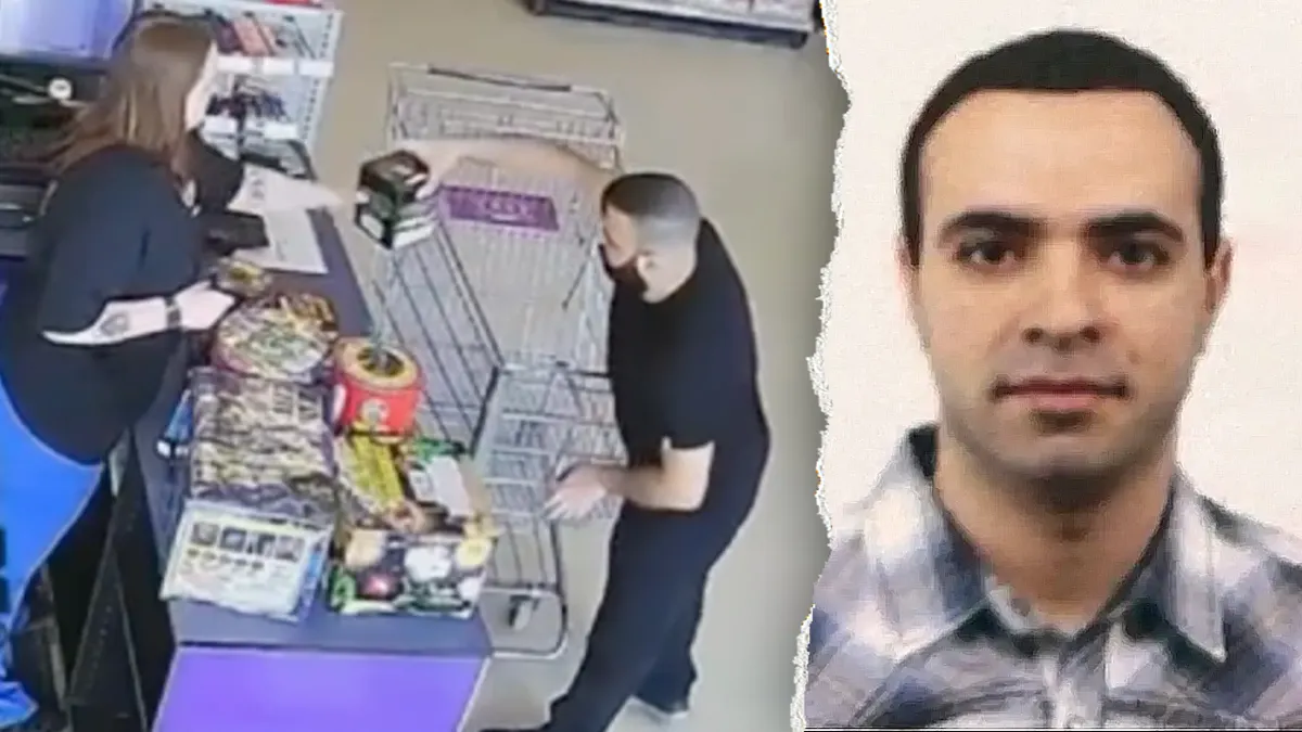 Ayman Mohamad Ghazali purchasing fireworks