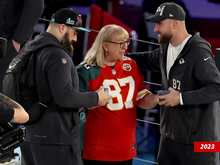 donna kelce jason kelce travis kelce getty 1