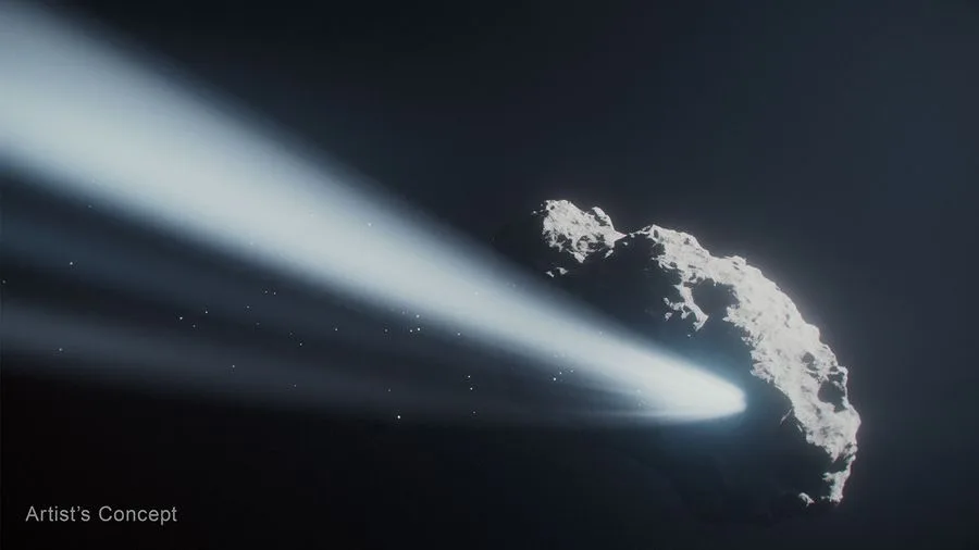 Hubble Space Telescope watches doomed comet reverse its spin