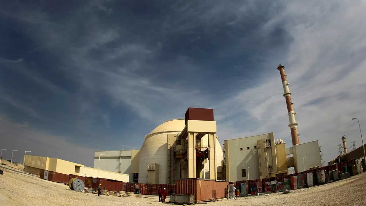 A general view of the Bushehr nuclear power plant, some 1,200 km (746 miles) south of Tehran