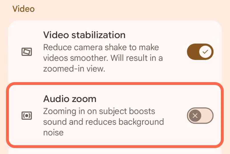 Google Pixel camera settings 1