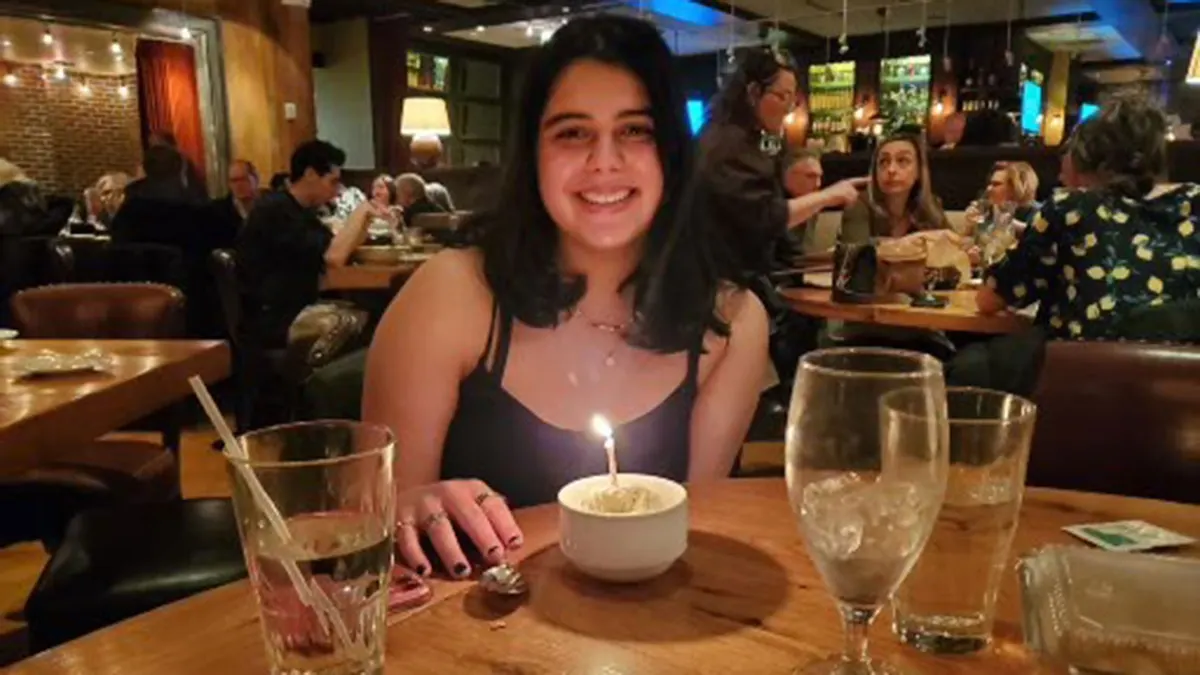 An undated family photo of Katie Abraham