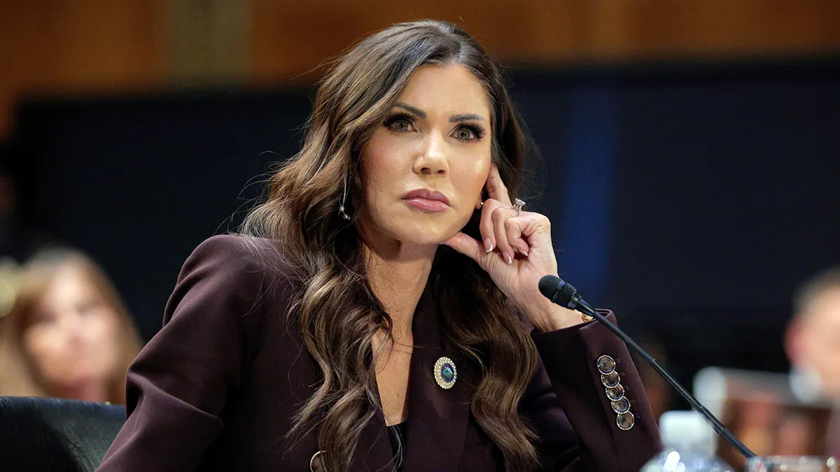 Kristi Noem at hearing