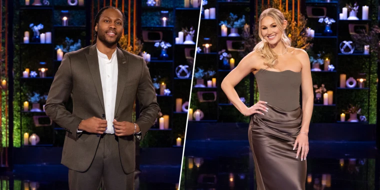 Vic and Christine at the "Love Is Blind" Season 10 reunion.