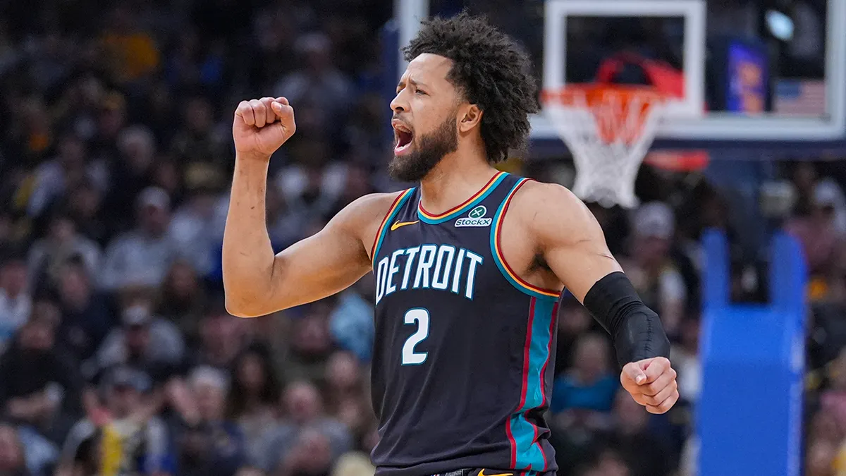 Cade Cunningham gets excited