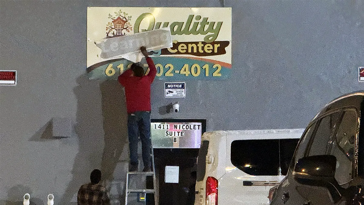 Quality Learning Center sign outside a building in Minnesota