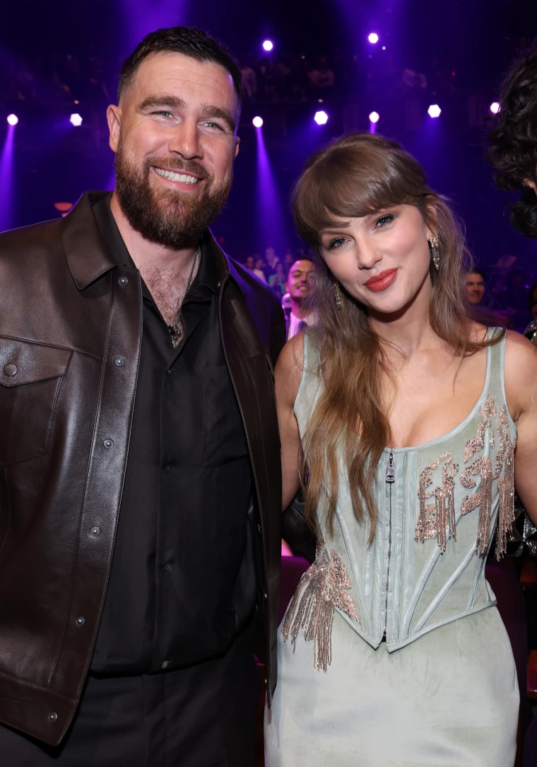 Travis Kelce and Taylor Swift at the 2026 iHeartRadio Music Awards March 26, 2026 in Los Angeles.
