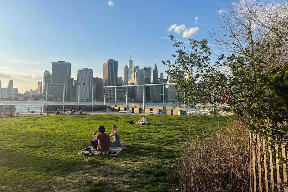 Brooklyn Bridge Park Pier 6 in New York, on Tuesday. (Matt Nighswander/NBC News)