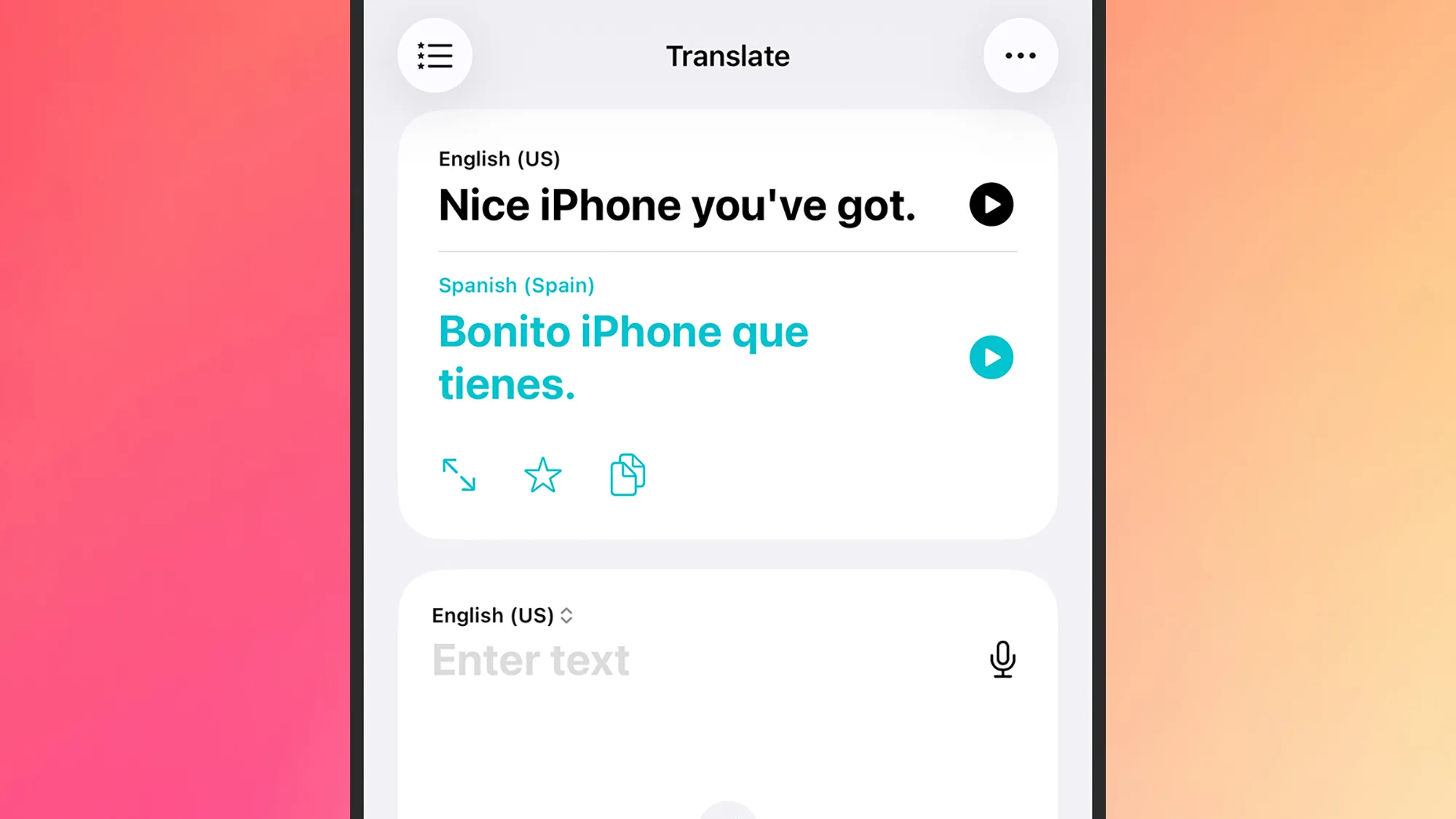 translations on iphone