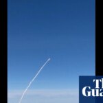 Footage captured by plane passenger shows Artemis II launch from air – video | Artemis II