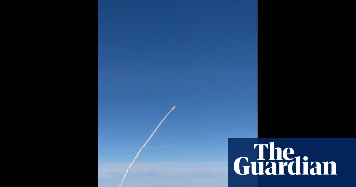 Footage captured by plane passenger shows Artemis II launch from air – video | Artemis II