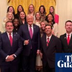 ‘Worth a thousand words’: Trump photo obscuring women’s tennis team sparks backlash | College sports