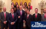 ‘Worth a thousand words’: Trump photo obscuring women’s tennis team sparks backlash | College sports