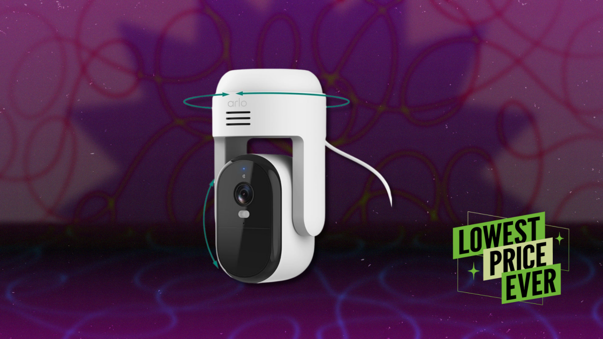 The Arlo Essential Pan Tilt Security Camera 2K Is 70% Off Right Now