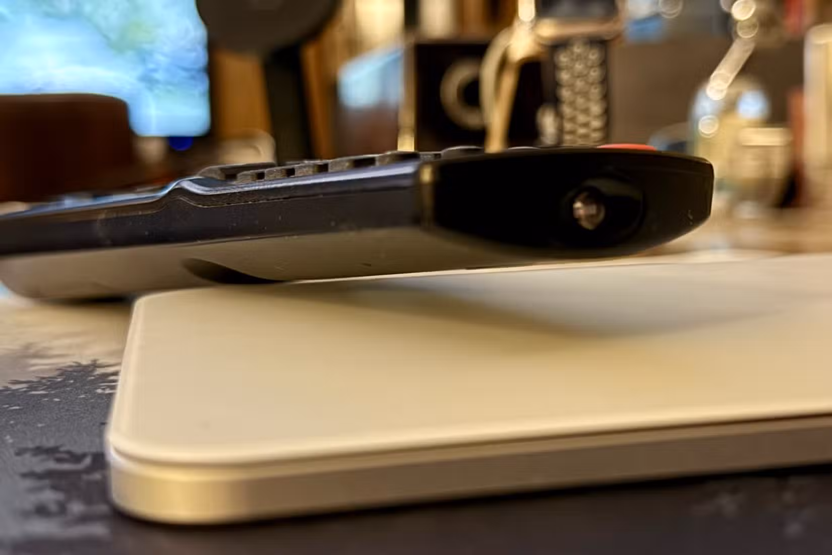 Infrared light on a remote for a 15-year-old television.