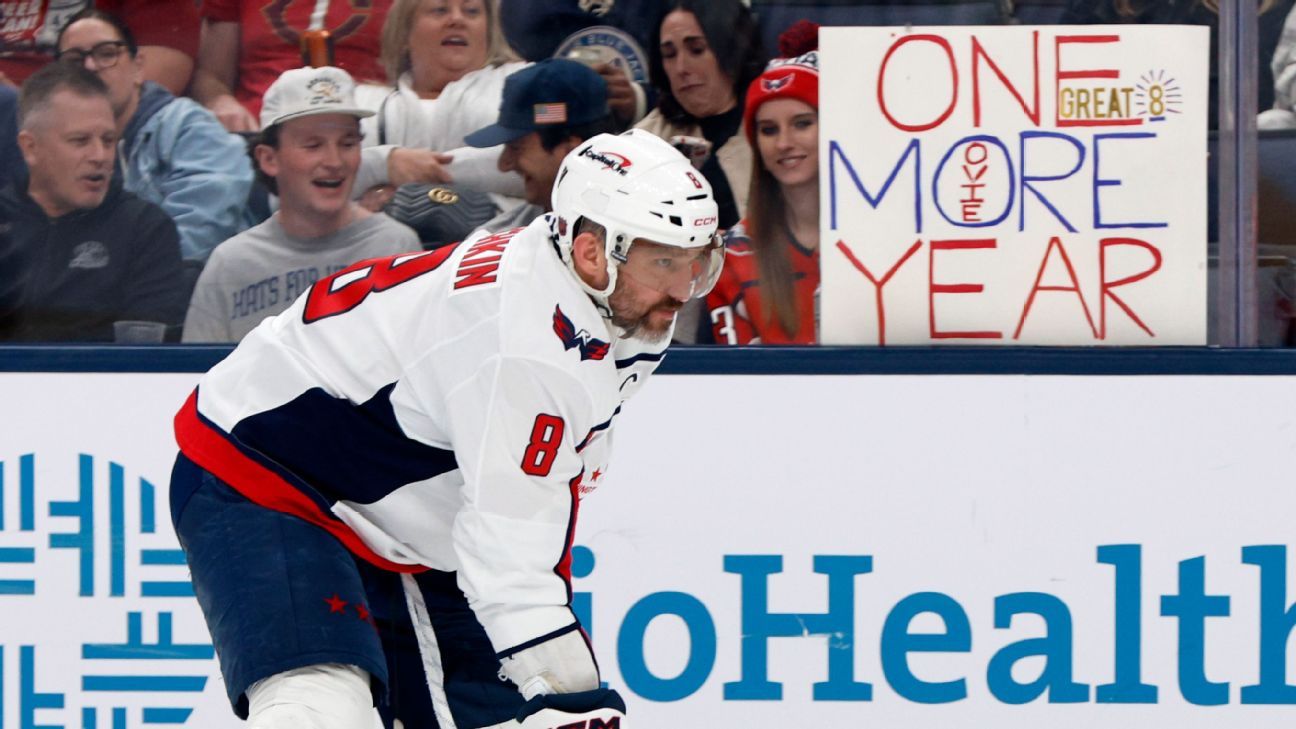 Amid 'One more year!' chants, Ovechkin leads Capitals to win
