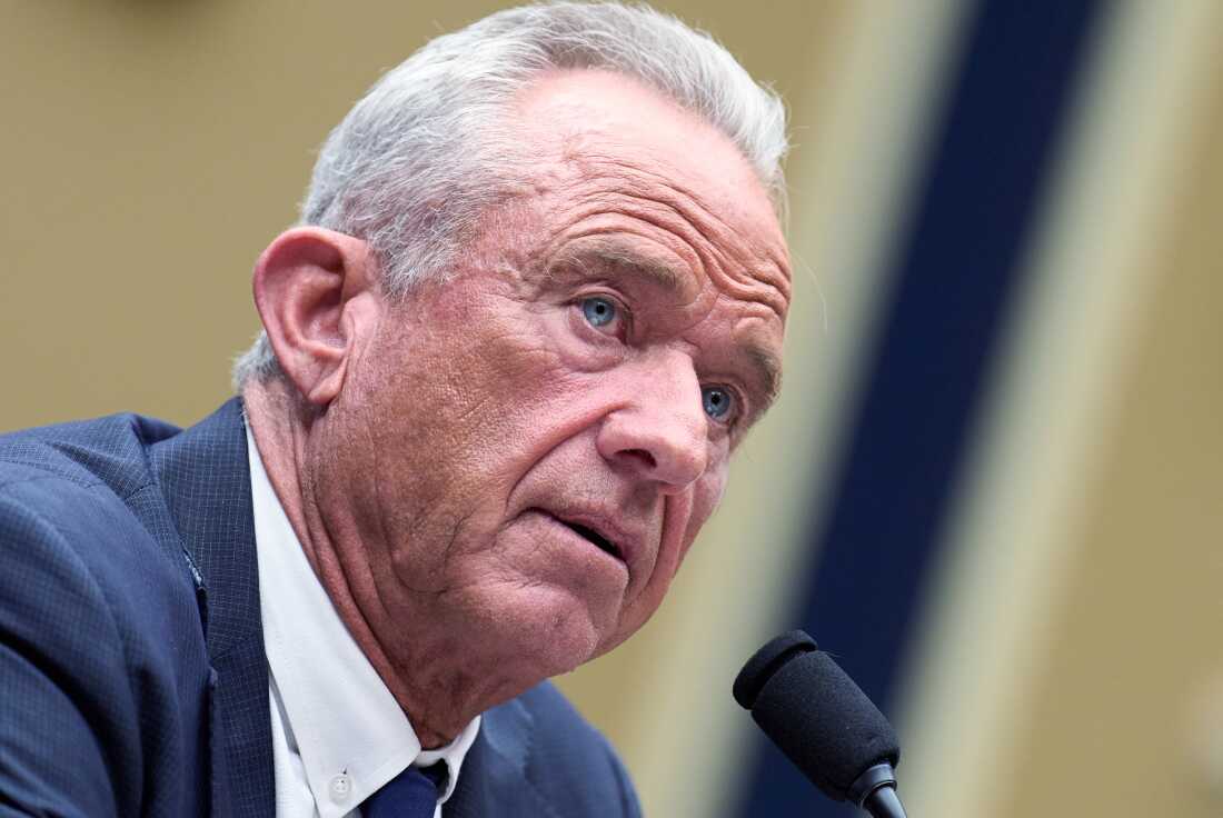 Health Secretary Robert F. Kennedy Jr. is shown in a close-up photograph.