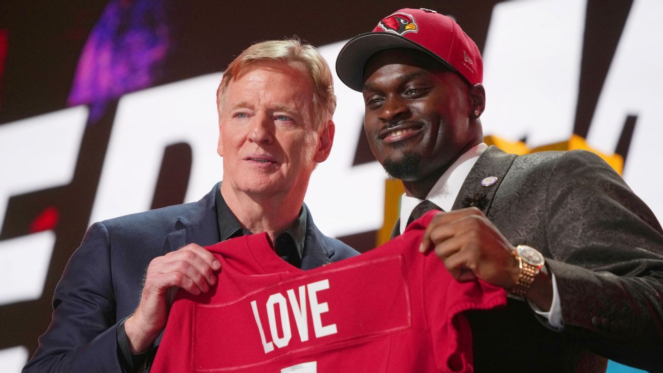 Jeremiyah Love favored for ROY, followed by Tate, Mendoza