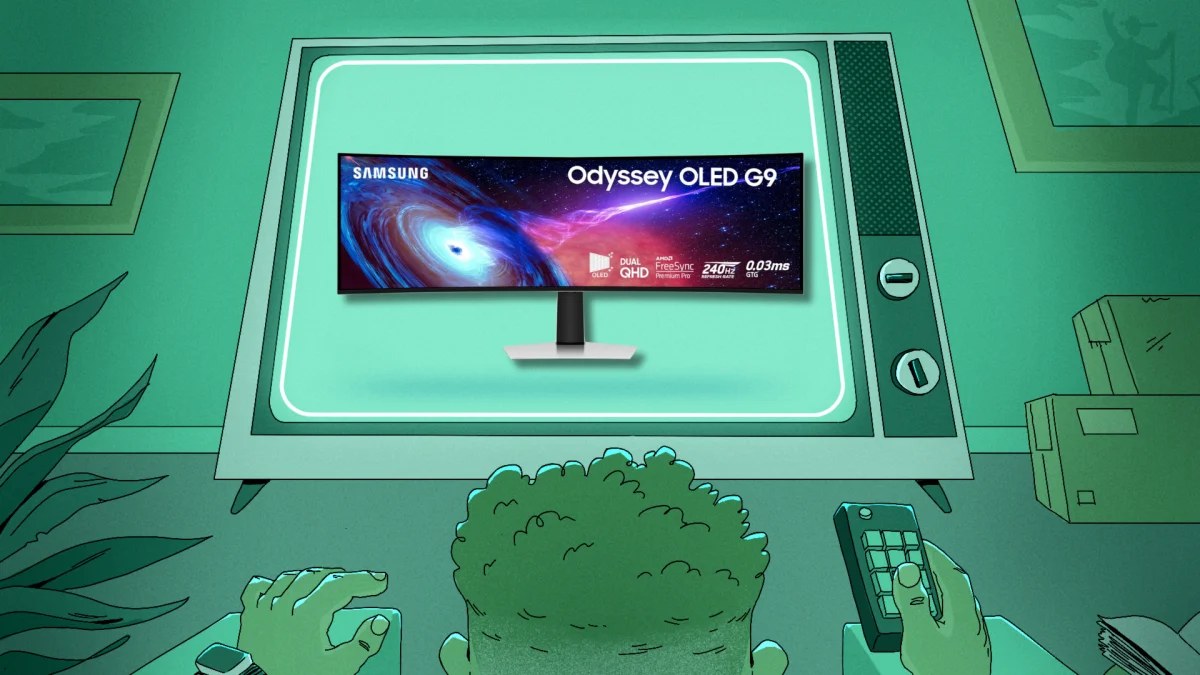 The Samsung Odyssey OLED G9 Is $300 Off