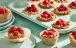 Crispy rice cups with raspberries riff on a childhood favorite