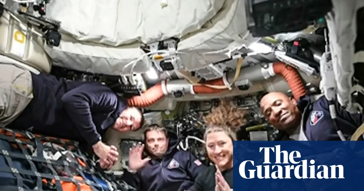 'You look beautiful': Artemis II crew makes contact from space – video | Artemis II