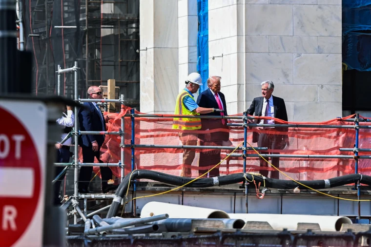 Trump Pushes Powell On Interest Rates During Tour Of Fed