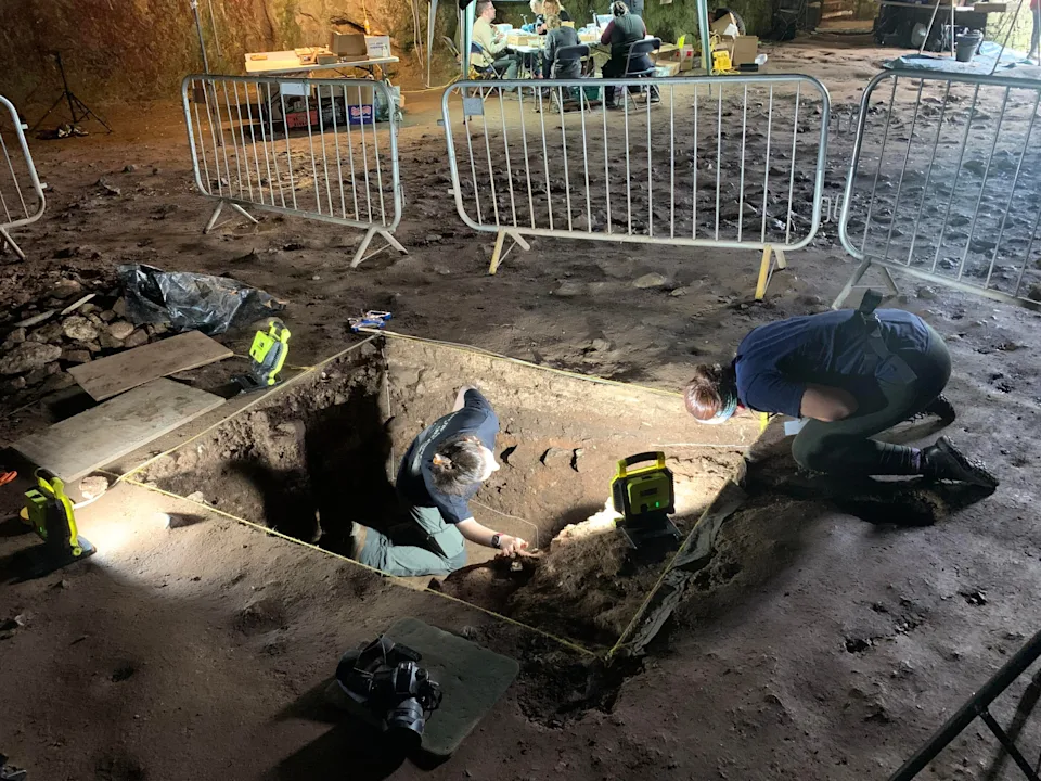Excavations at Pembroke Castle. / Credit: University of Aberdeen