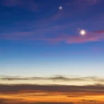 The moon and Jupiter steal the show after sunset on April 22