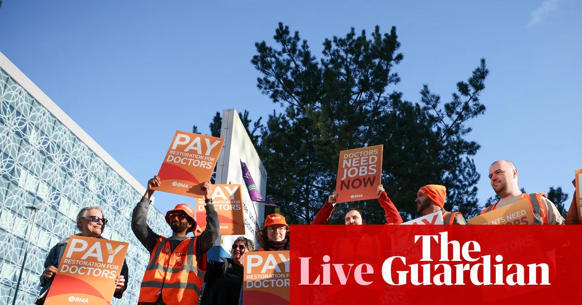 Resident doctors begin longest strike yet as Streeting accuses BMA of hypocrisy over pay – UK politics live | Politics