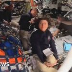 Moment Artemis II sets record for distance humans have travelled from Earth