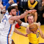 Star-less Lakers throttled by Thunder in third straight loss