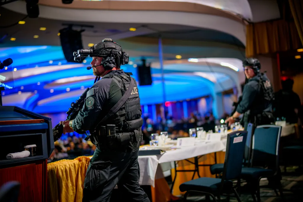 Inside The Ballroom As Gunfire Was Heard And Journalists Scrambled To Report