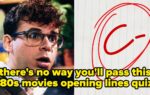 '80s Movies Opening Lines Quiz