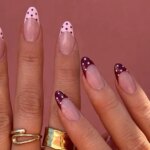 Polka Dot French Tip Nails Combine Spring's Cutest Mani Trends
