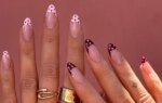 Polka Dot French Tip Nails Combine Spring's Cutest Mani Trends