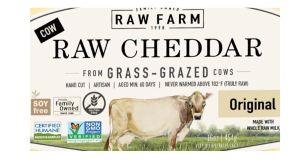 E. coli found in raw cheese made by Raw Farm LLC