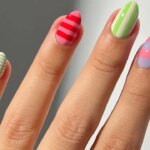 Striped Nail Designs Are the Cool-Girl Alternative to Polka-Dot Nails