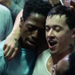 David Jonsson and Tom Blyth in a Brawny Prison Film